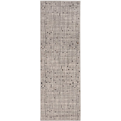 Tapis ivoire / gris Sanket