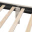 Lit simple tapissier beige avec 2 tiroirs - Strong & Style Design