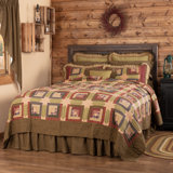Tea Cabin Country Rustic Cotton Patchwork Quilt