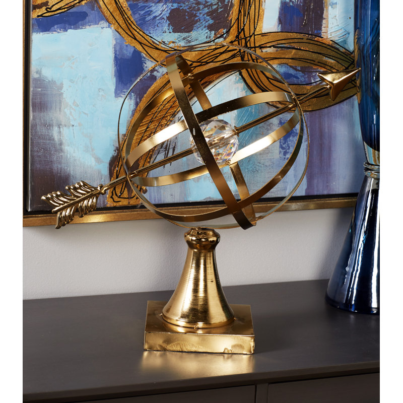 Globe en acrylique métallique