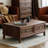 Black walnut solid wood end table