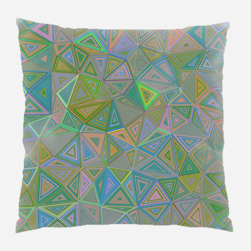 Coussin décoratif triangulaire
