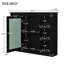 Armoire à pharmacie murale élégante avec miroir et 6 tablettes ouvertes (coiffeuse exclue)