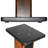 60cm Wood Grain Fixed Height Speaker Stand Universal Floor Pair Heavy Duty Surround Sound Studio Monitor Stand For Home Theaters With Sand Filling Tuning Function