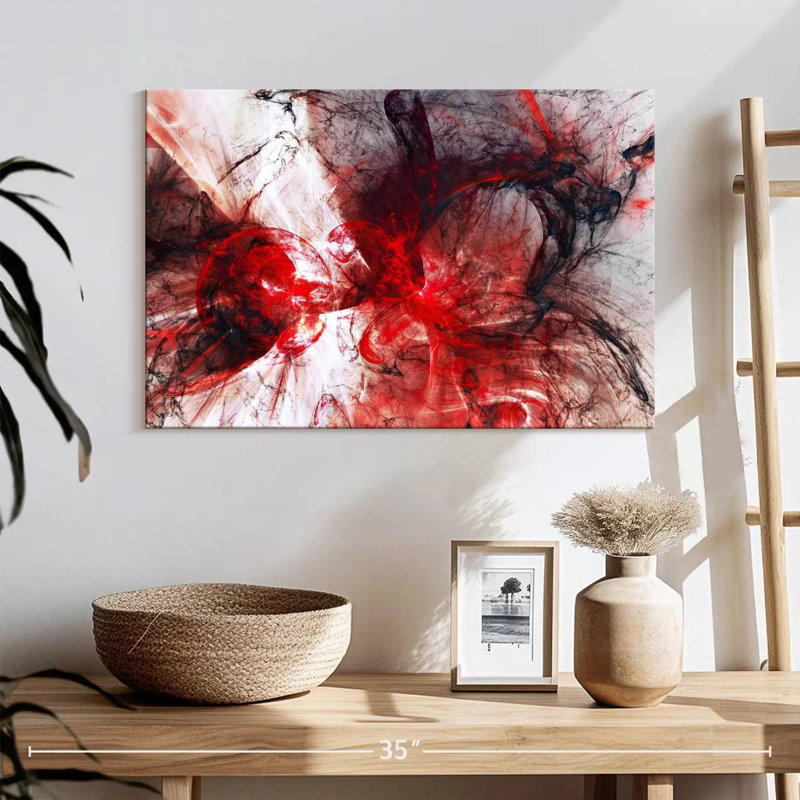 Avery Vampire Blood Abstract, 16" H x 24" W