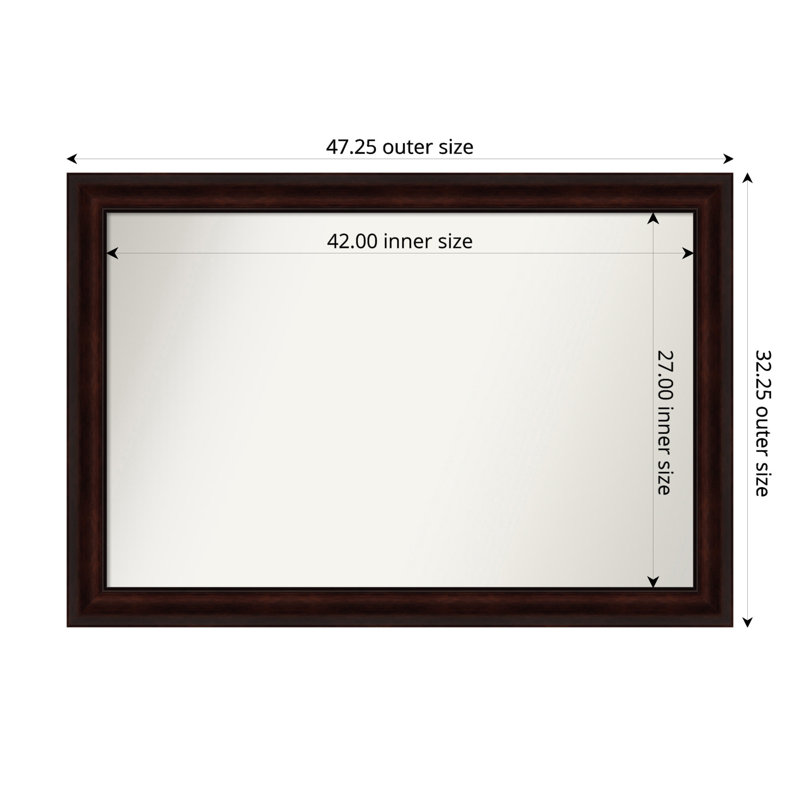 Miroir mural Nathian, 32,25 po x 47,25 po