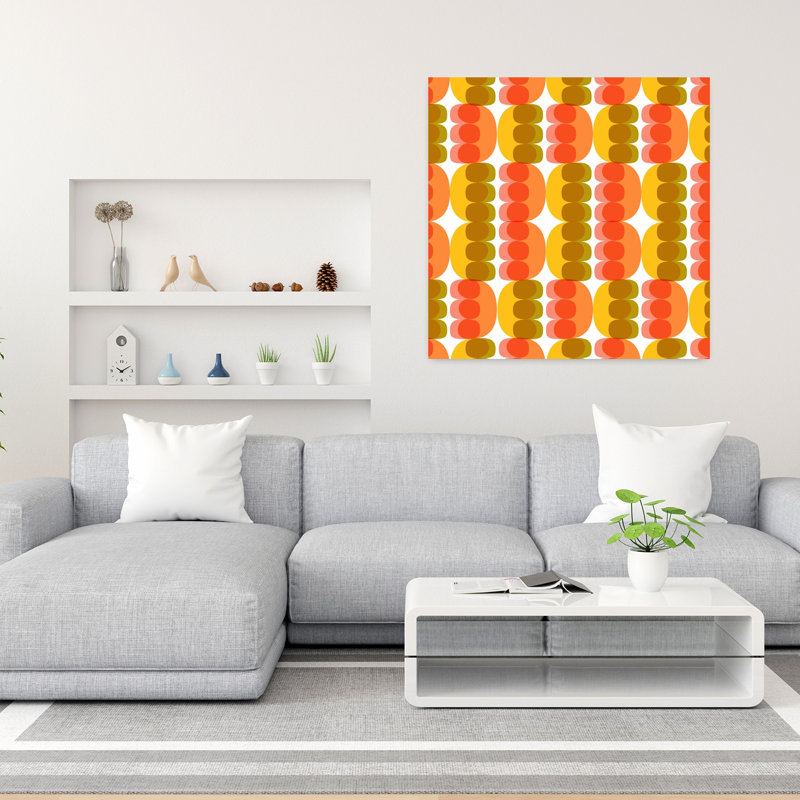 Atomic Art 1, art abstrait contemporain, H 36 po x l 36 po