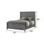Ensemble de chambre avec grand lit 4 pièces Denver-1293163163