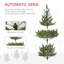 Arbre de Noël en cèdre réaliste de 6 pi avec 1933 pointes, assemblage facile et branches ignifuges pour la maison et le bureau