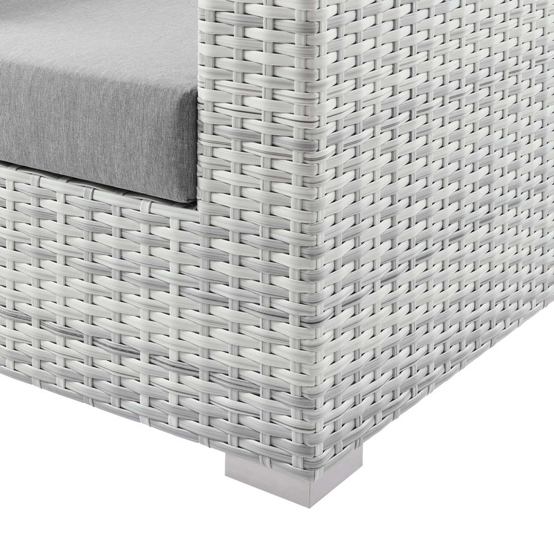 Convene Outdoor Patio Left-Arm Loveseat, Gray, Right Hand Facing