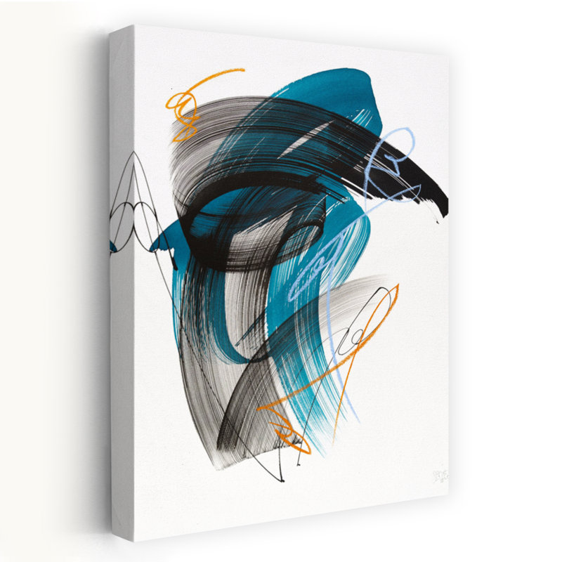 Art contemporain contemporain abstrait, H 18 po x l 12 po