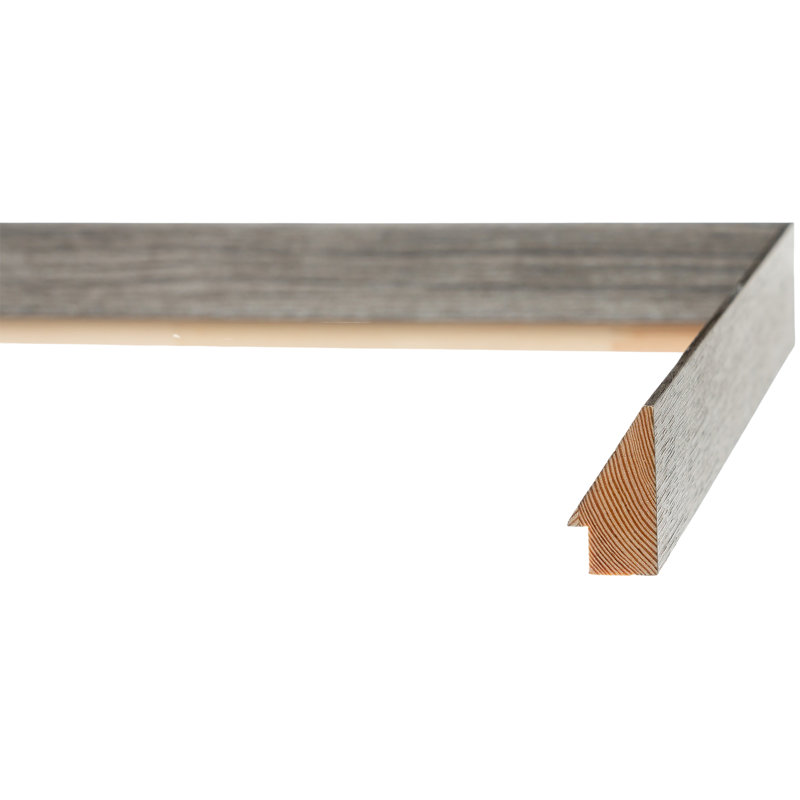 Cadre pour photo simple en bois embossé, 5" x 7", Chêne gris