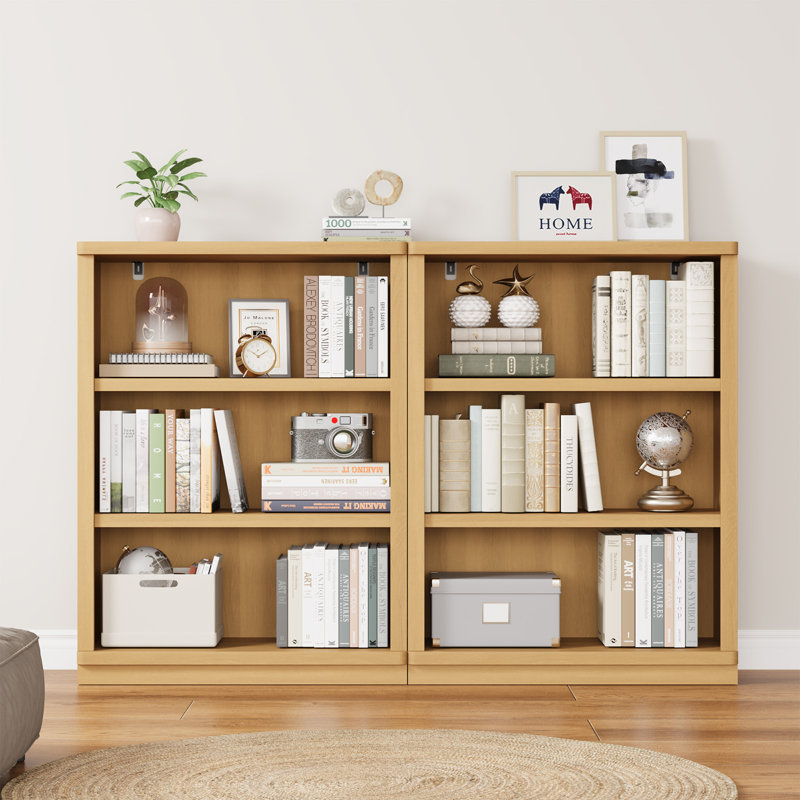 Bibliothèque standard avec tablette Brusnice, Bois de chêne, 42" H x 31" W