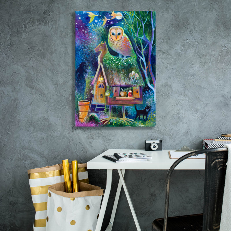 «Forest» par Oxana Zaika, art mural sur toile, H 26 po x l 18 po x P 0,75 po