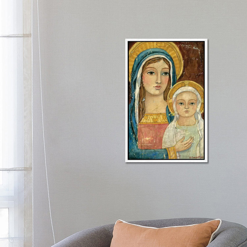 Divine Grace by Teresa Kogut - Painting on Canvas, 66.04 cm H x 45.72 cm W, White Framed