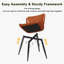 Ensemble de 2 chaises de salle à manger modernes, capitonnées et capitonnées Channel-1009729842-1009729853