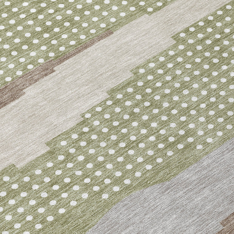 Machine Washable Indoor/Outdoor Chantille ACN2761 Modern Rug, 10' x 14', Sage