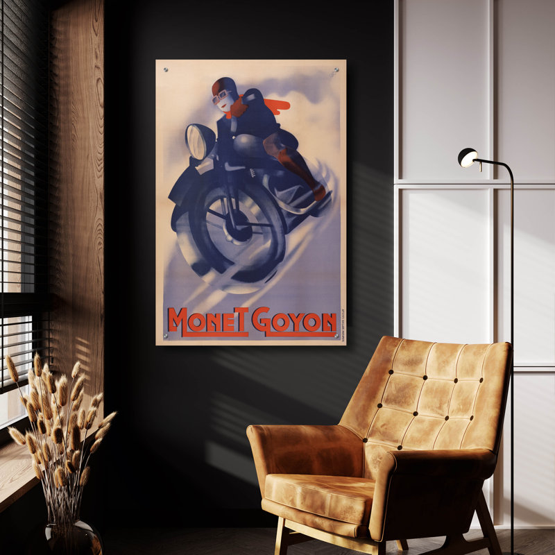 «Monet Goyon» par Vintage Posters, art mural en verre acrylique, H 36 po x l 24 po x P 0,2 po