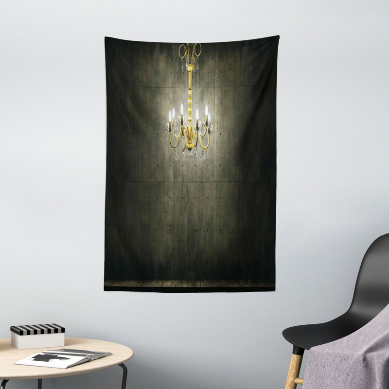 Tapisserie de lustre grunge en polyester, H 60 po x l 40 po
