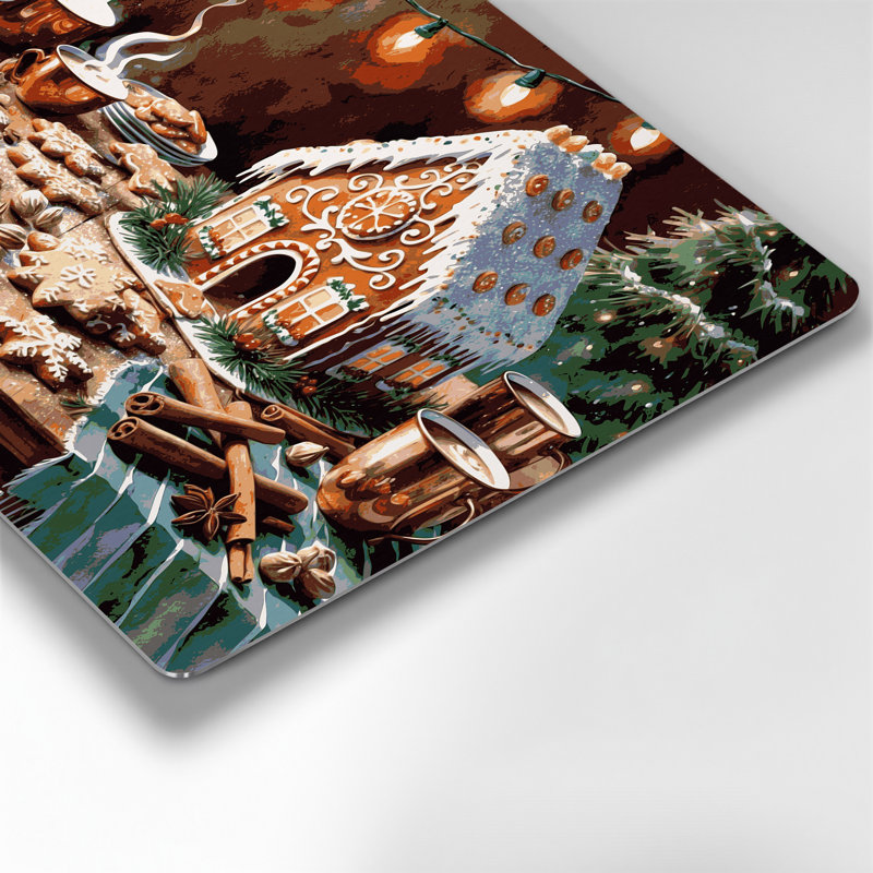 Art mural en métal noir, H 132 po x l 168 po x P 0,05 po