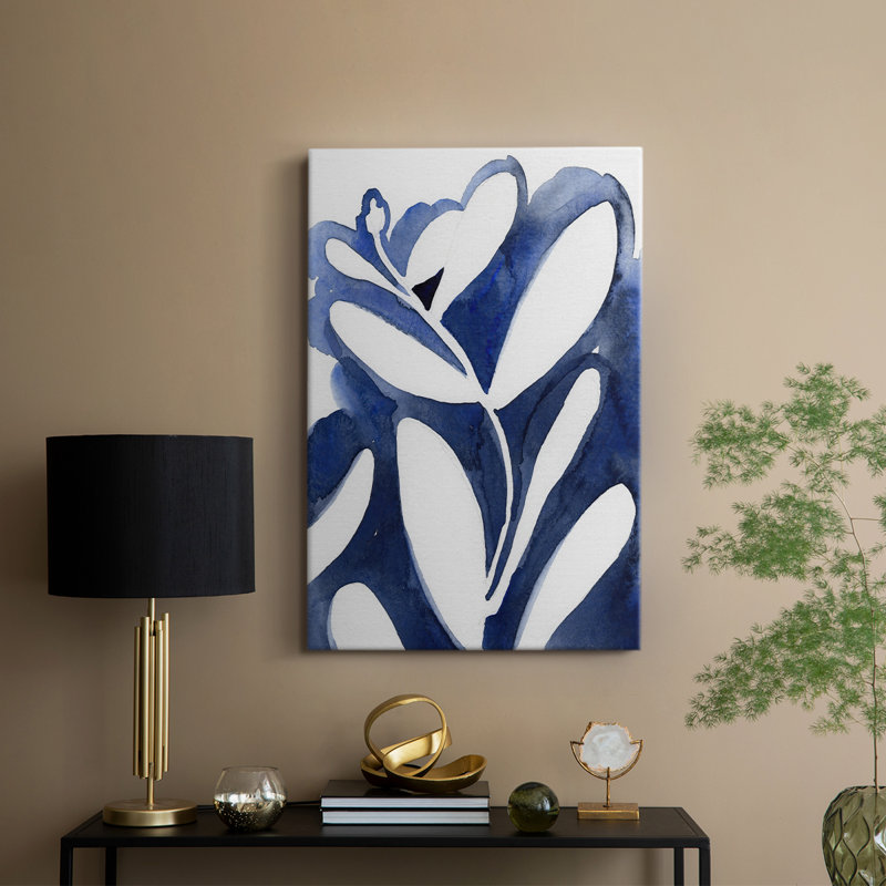 Blue Eucalyptus I -Custom Wrapped Gallery Cavas