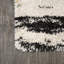 Tapis beige / noir / jaune à poils longs Jubei Modern Bold Strie-123707785
