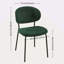 Ensemble de 2 chaises de salle à manger en tissu Boucle avec pieds en métal pour la salle à manger, la cuisine et le salon-117538481-117538482