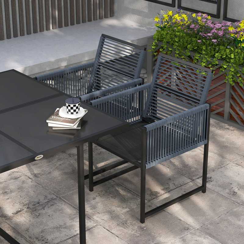 Delanco Square 3- Piece 2- Person 152.4cm L Bistro Set