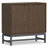 Banting 32"W Solid Wood Modern Industrial Low Storage Cabinet with Metal Base and Adjustable Shelves