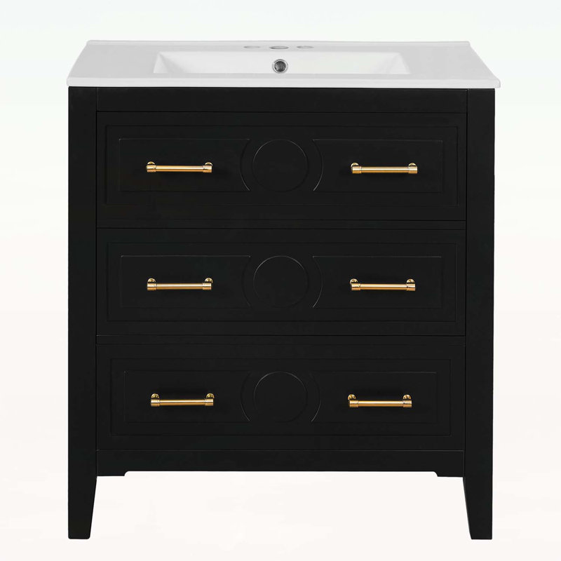 Charming Bathroom Vanity with Advanced Storage and Exquisite Design for Optimal Functionality