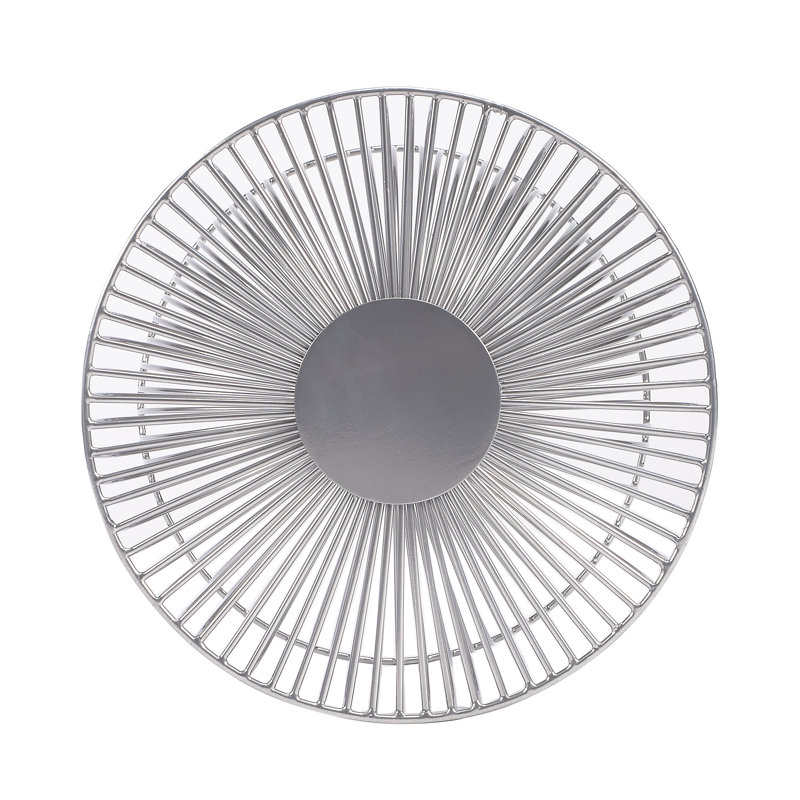Nicholas Metal Side Table, Nickel