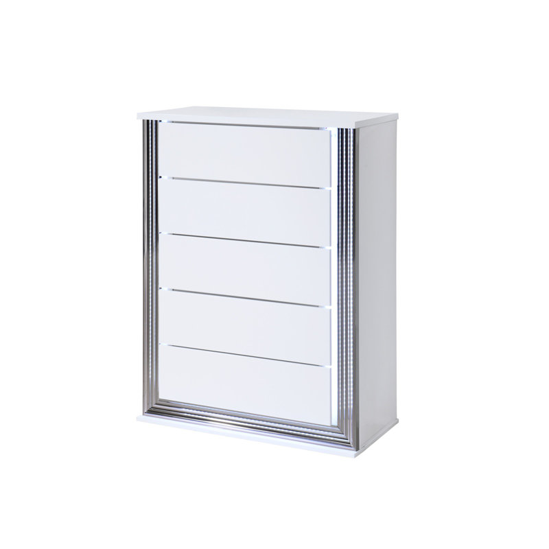 Commode lisse de lune avec DEL