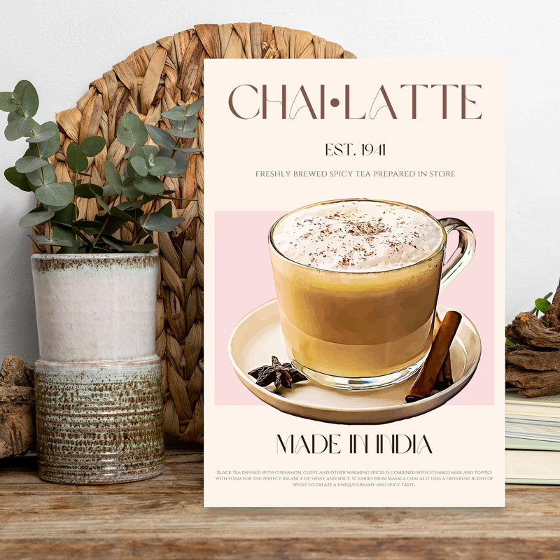 Warm Spiced Chai Latte by Nazma Khokhar - Wrapped Canvas Print, 45.72 cm H x 30.48 cm W