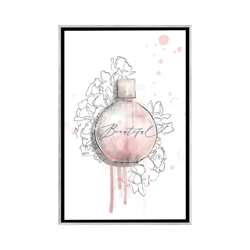 Magnifique - reproduction d'art murale - toile encadrée, H 40 po x l 26 po, Cadre flottant sans passe-partout, Argent argent