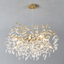 Luminaire suspendu en forme de lustre en cristal 8 lumières pour îlot de cuisine pour vestibule de salle à manger