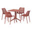 Ensemble repas carré pour 4 personnes-1488991815