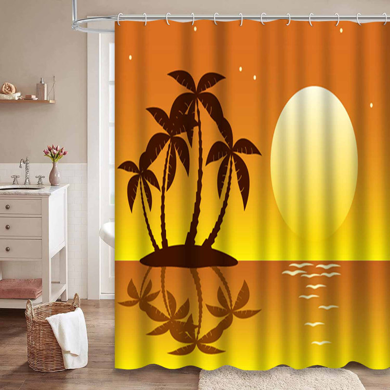 Rideau de douche imperméable avec 12 crochets, L 72 po x l 78 po
