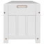 Banc de rangement TREXM avec 3 portes à volets, blanc-888478207