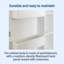 Armoire de cuisine, buffet autoportant blanc