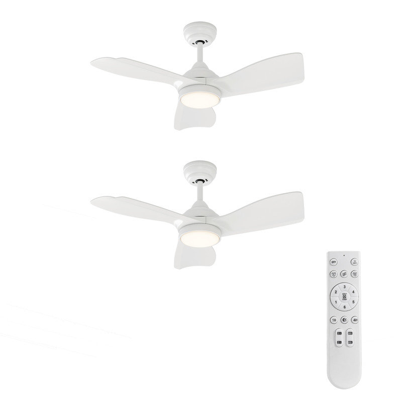 30" (3-Blade) Ceiling Fans with LED Lights and Remote Control