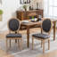 Ensemble de 2 chaises de salle à manger avec dossier rond French Country-667643394
