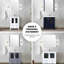 Meuble-lavabo simple bleu marine 42 po W, armoire latérale, plateau en céramique blanche, robinet en acier inoxydable, fonction de fermeture en douceur, 5 tiroirs et 1 armoire intérieure large pour la salle de bain avec surface, robinet,