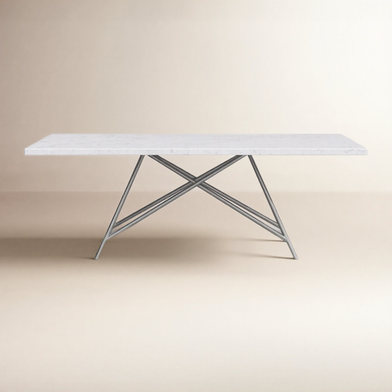 Table de salle à manger à tréteaux de 80 po Philadelphia
