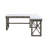 Marble Top Weathered Gray Finish Writing Desk With Lift Top