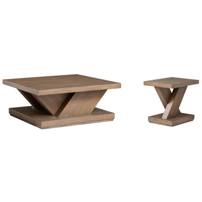 Rimmer Square Cocktail Table With End Table