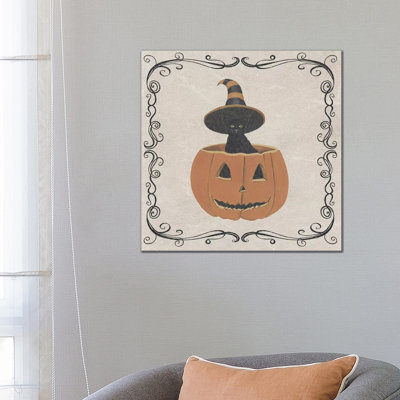 Vintage Halloween Collection H by Grace Popp - Wrapped Canvas Print