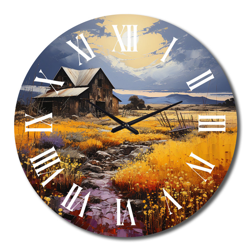 Horloge murale en métal, Grand
