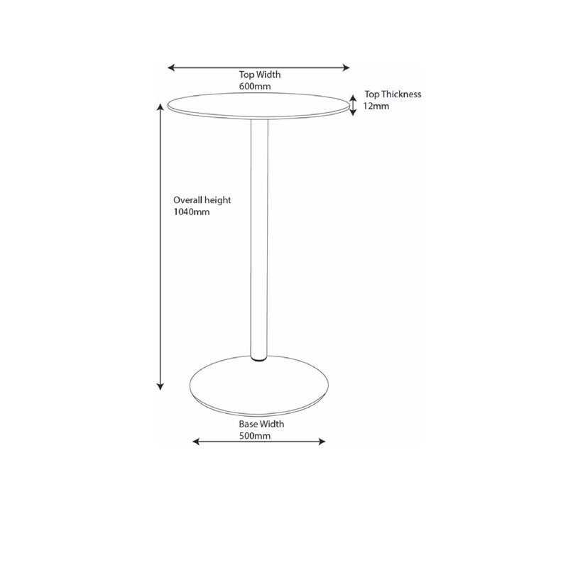 Baugher Round Metal Base Dining Table
