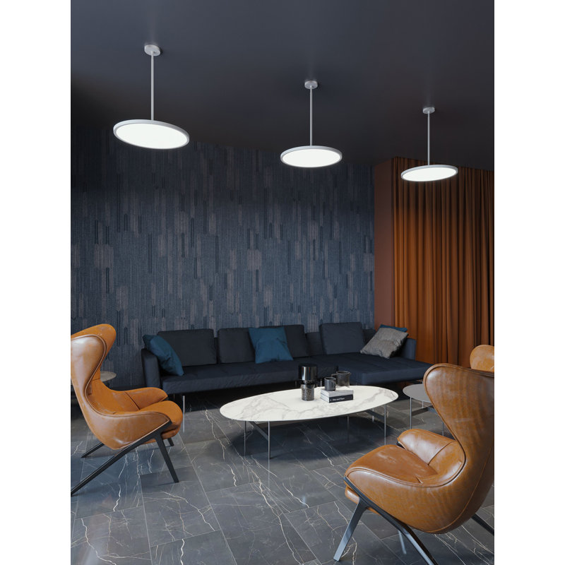 Calena 1 - Light LED Simple Pendant, Black