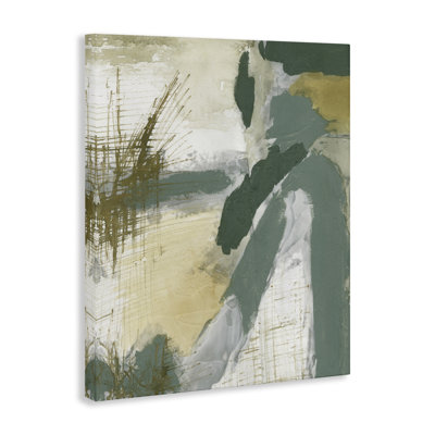  Art mural dynamique abstrait avec toile grise par Vanna Lam